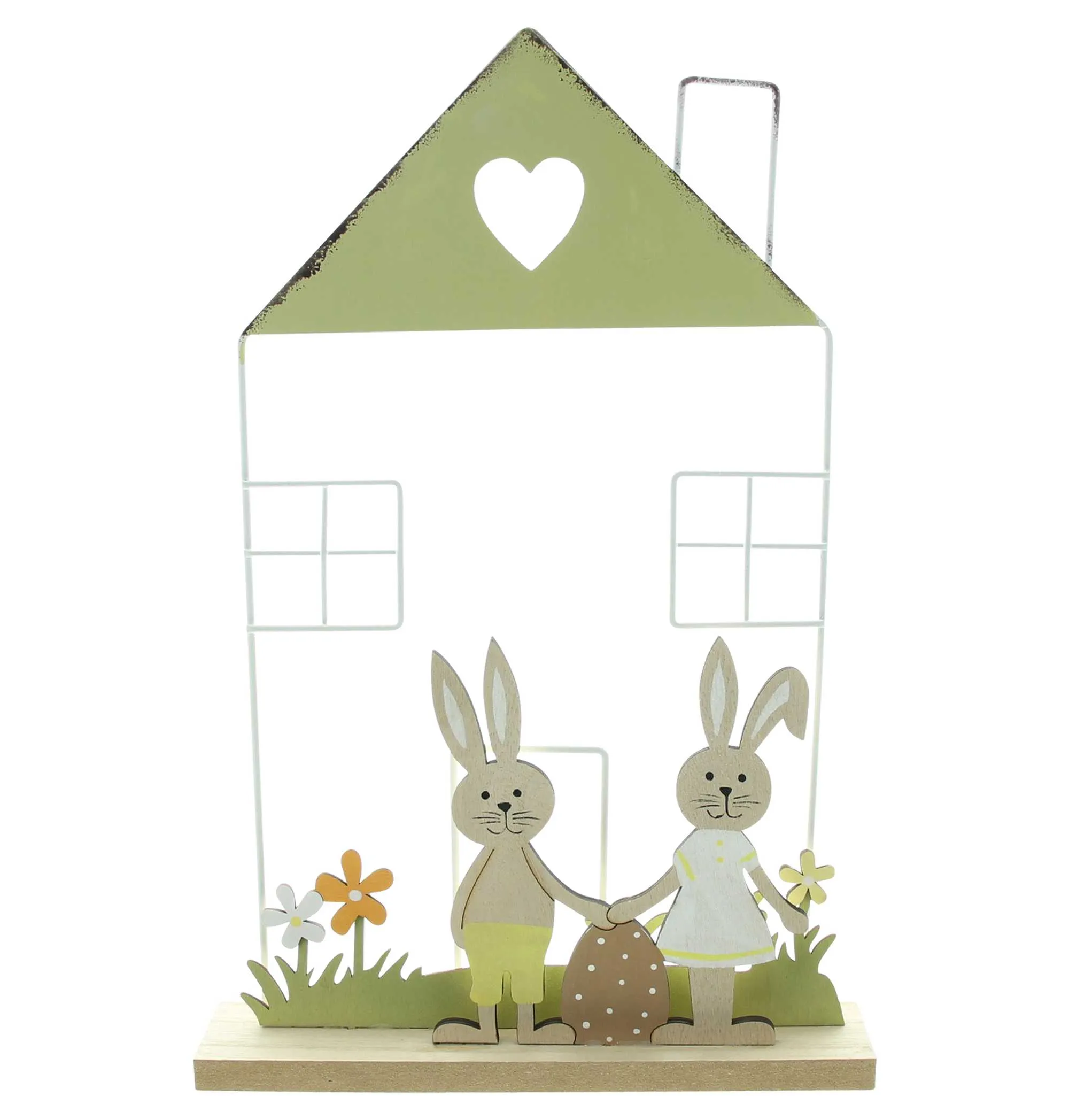 Hasenhaus "Blumenwiese"  im Frank Flechtwaren Online Shop für Hasen &amp; Co kaufen