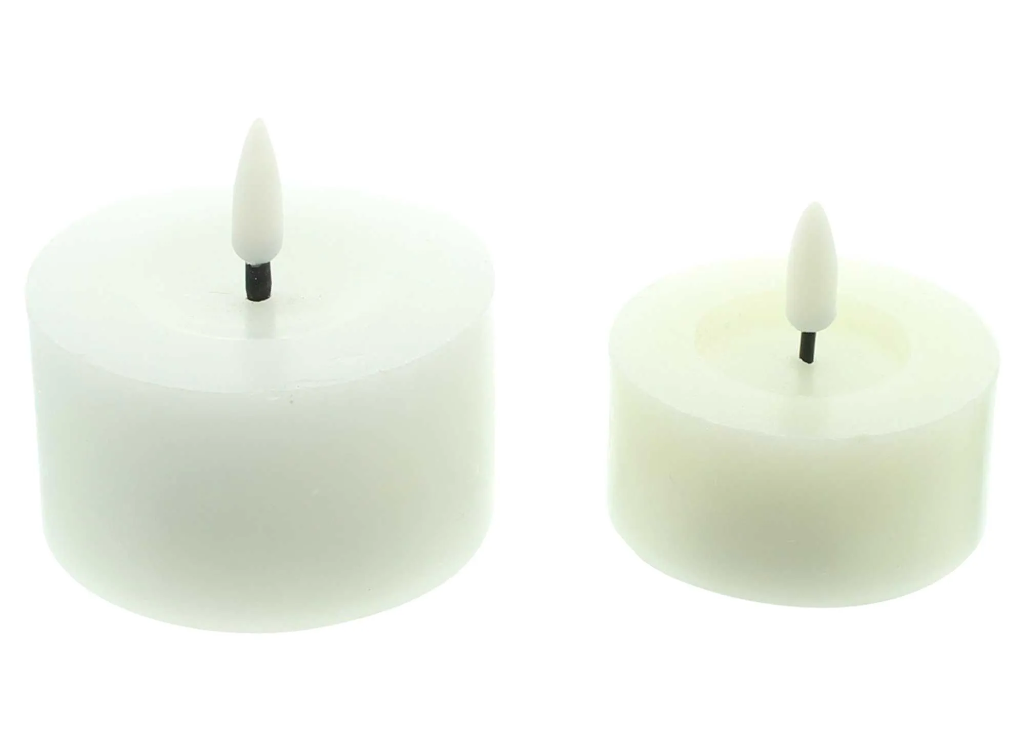 LED-Kerze "White", 2er Set  im Frank Flechtwaren Online Shop für Black &amp; White kaufen