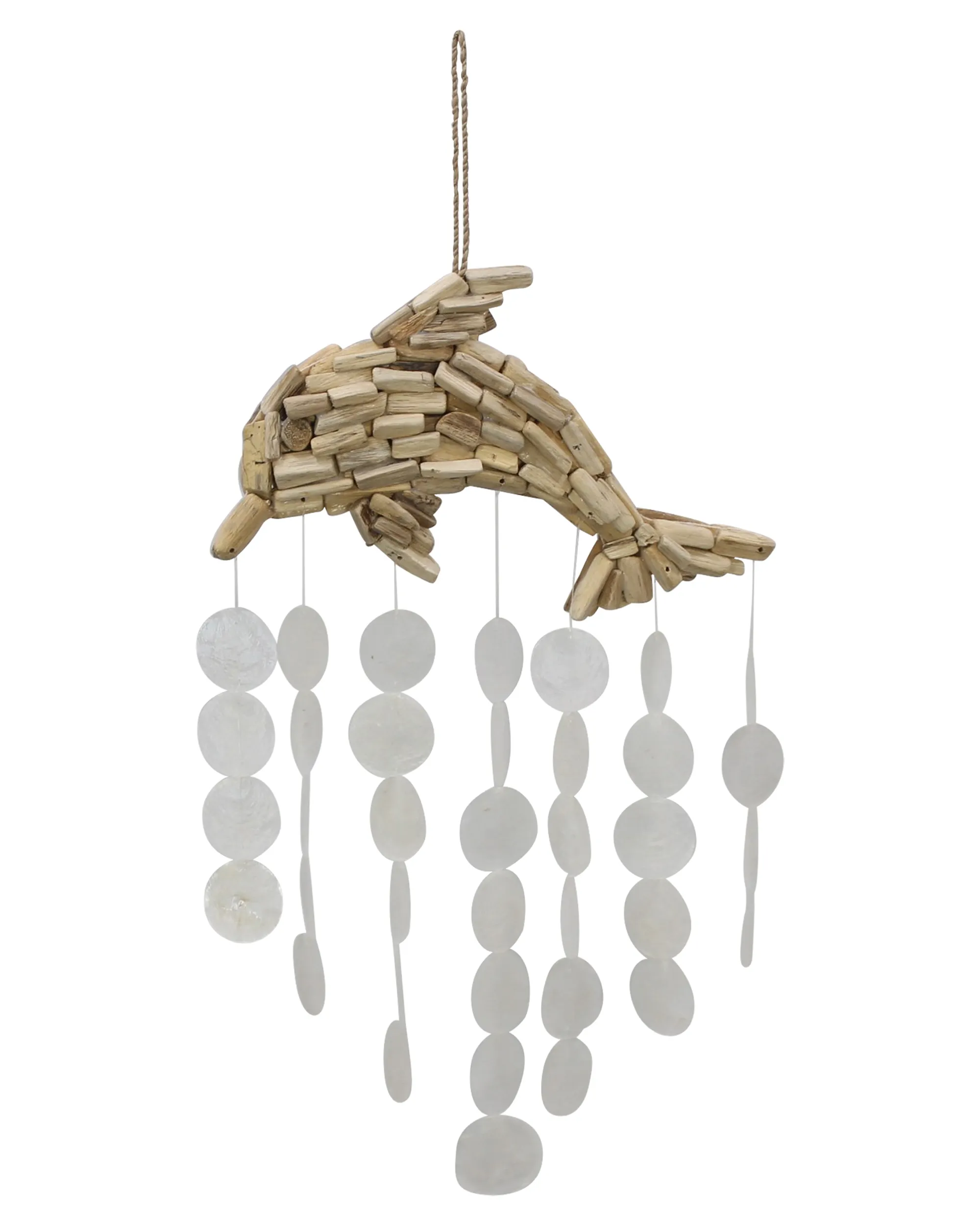 Delfinhänger "Capiz"  im Frank Flechtwaren Online Shop für Dekofiguren kaufen