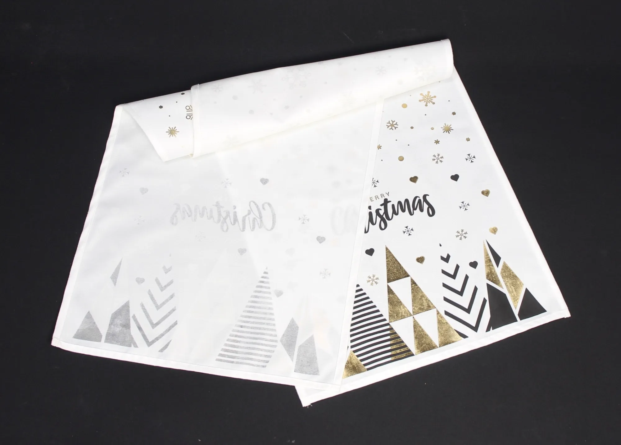 Tischläufer "Black'n'Gold"  im Frank Flechtwaren Online Shop für Gold &amp; Schwarz kaufen
