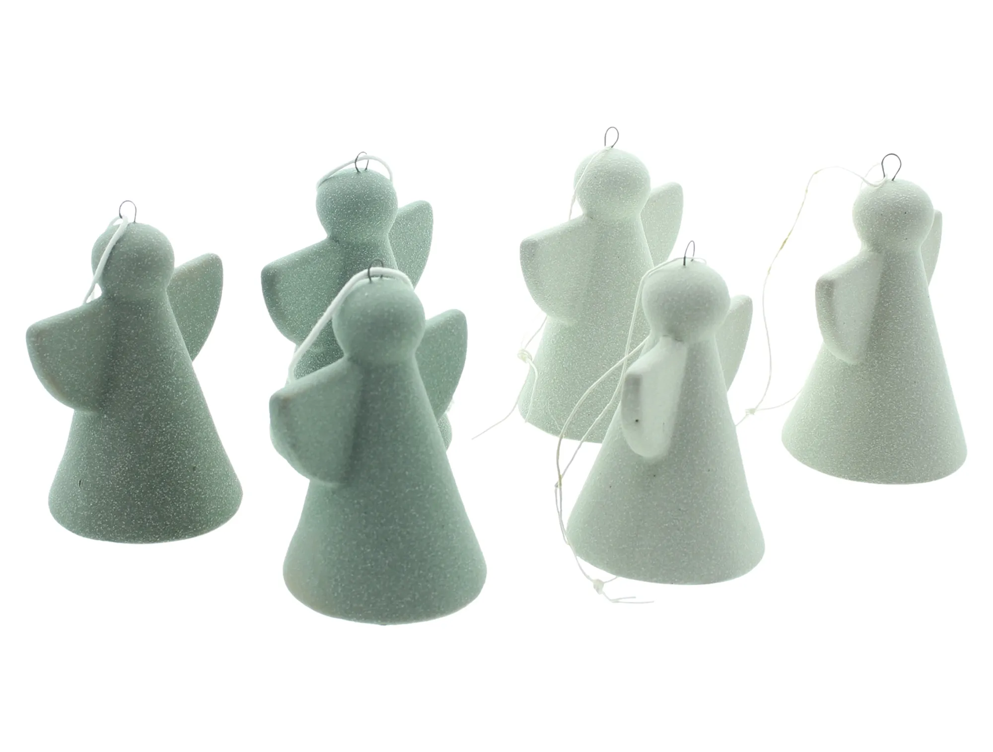 Engelhänger "Green", 6er Set  im Frank Flechtwaren Online Shop für Dekohänger  kaufen