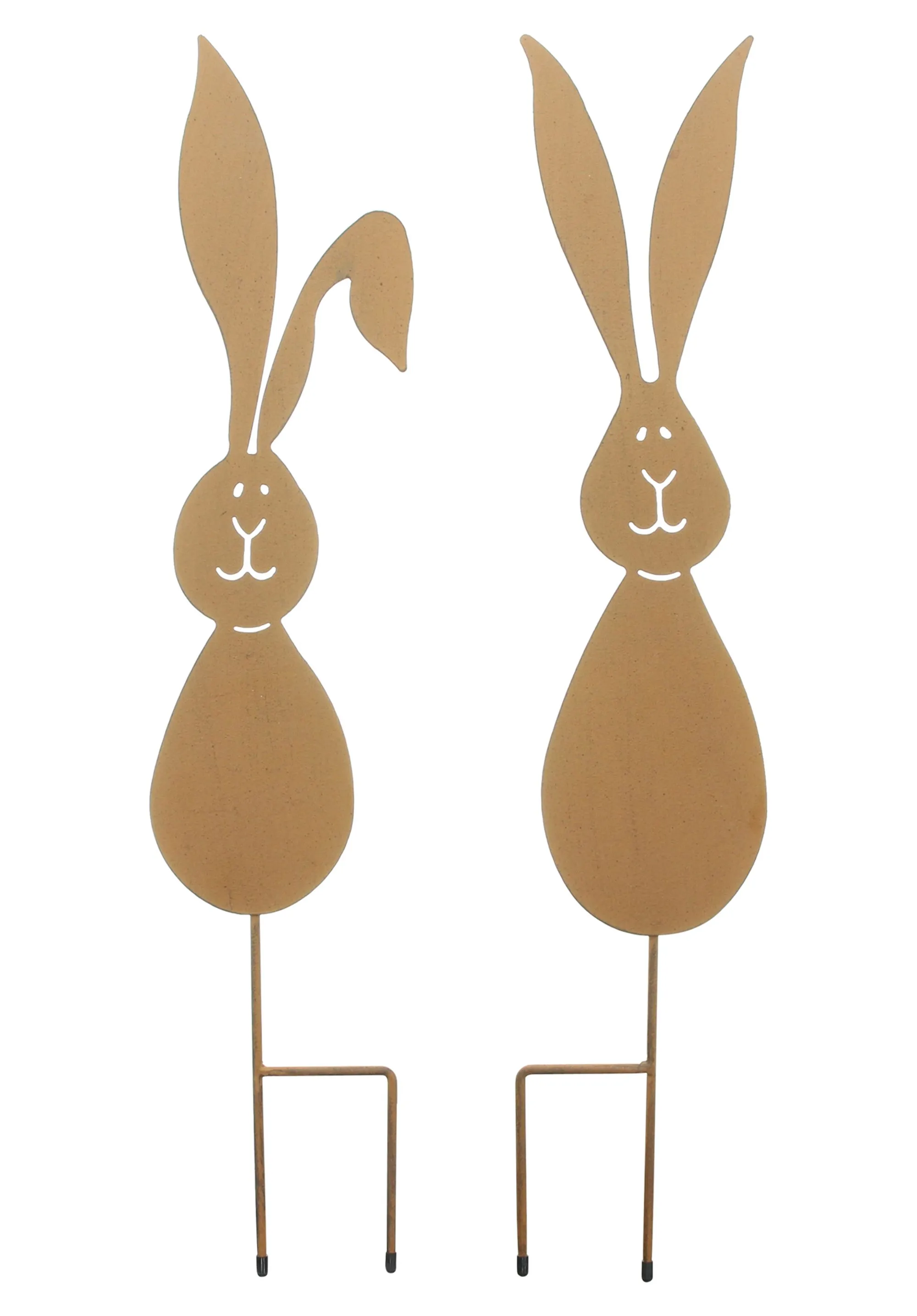 Gartenstecker "Hase", 2er Set  im Frank Flechtwaren Online Shop für Österliche Gartenstecker kaufen