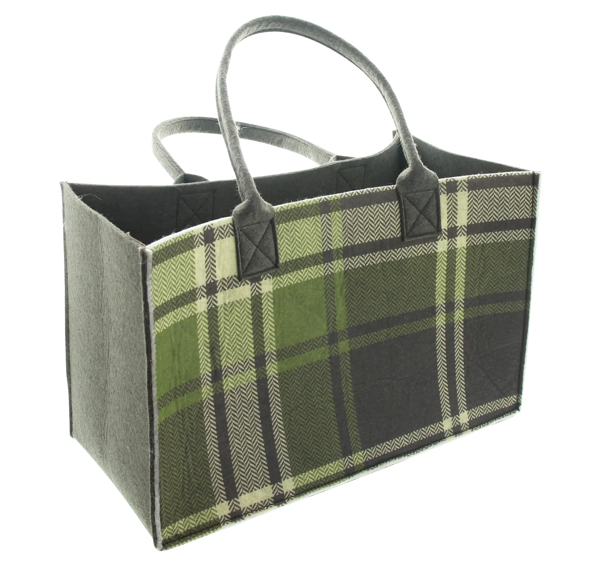 Tasche "Grün kariert"  im Frank Flechtwaren Online Shop für Shop by Room kaufen