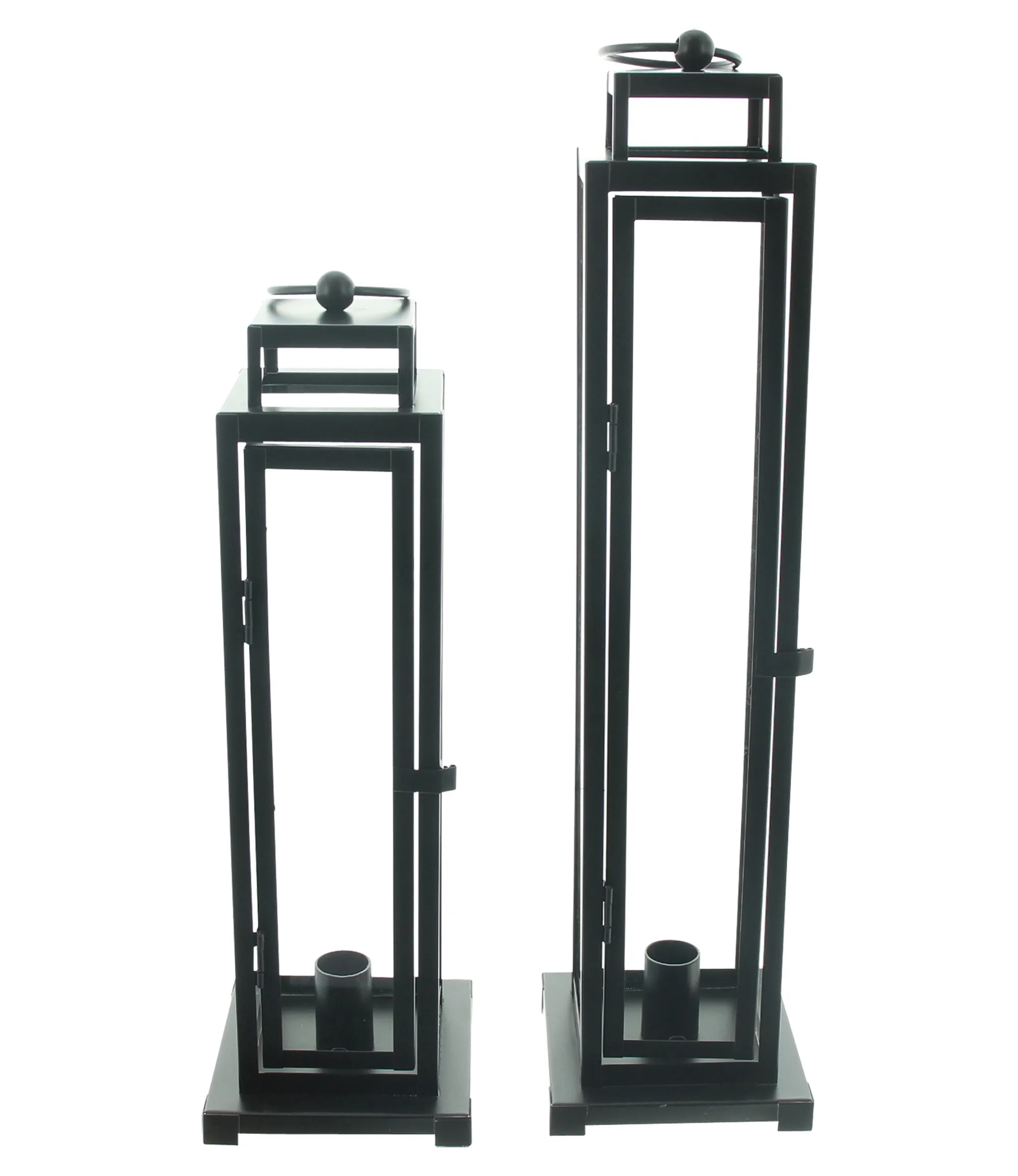 Laterne "Modern Black", 2er Set  im Frank Flechtwaren Online Shop für Magie des Sommers kaufen