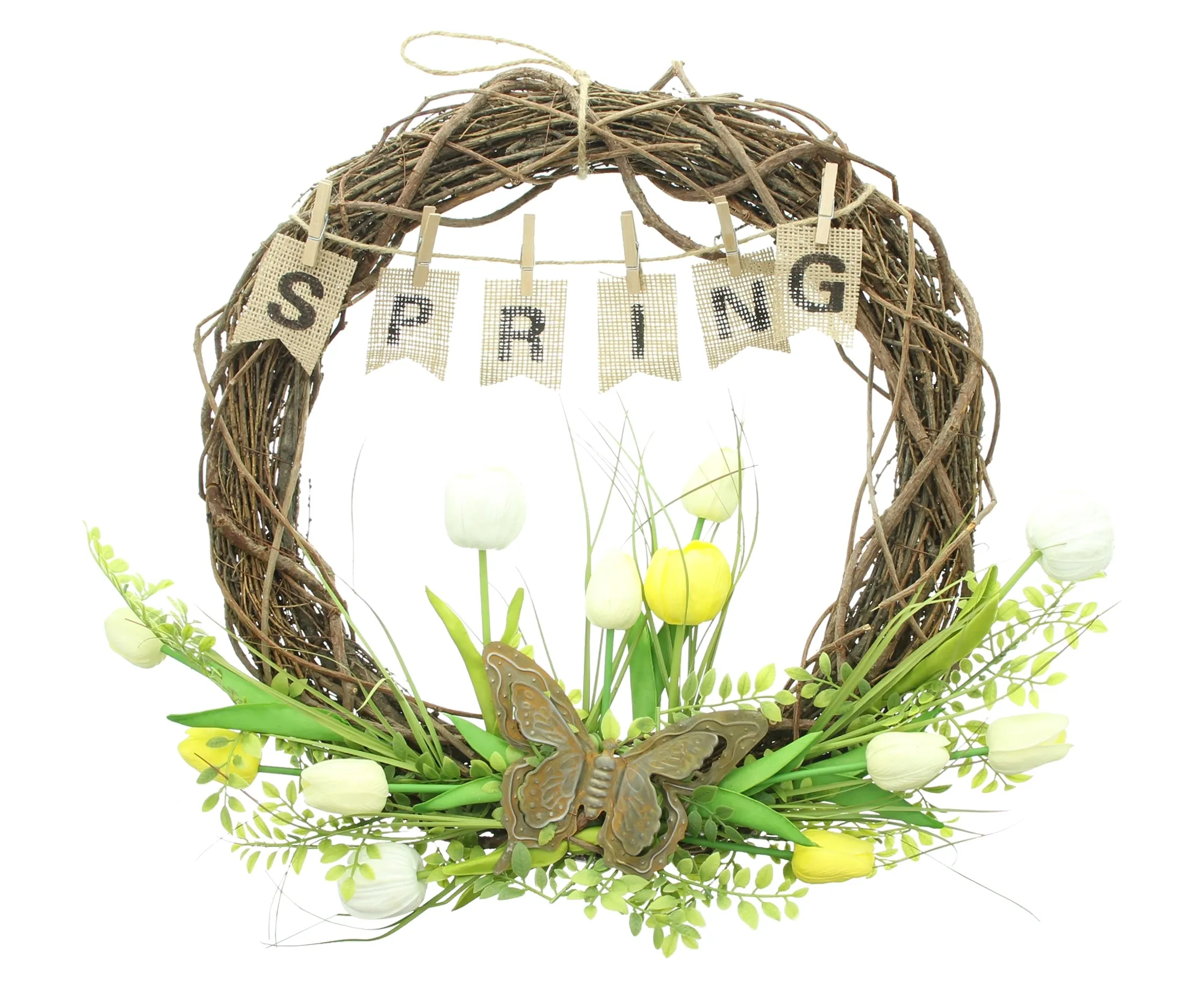Kranz "Spring"  im Frank Flechtwaren Online Shop für Landhaus-Flair kaufen