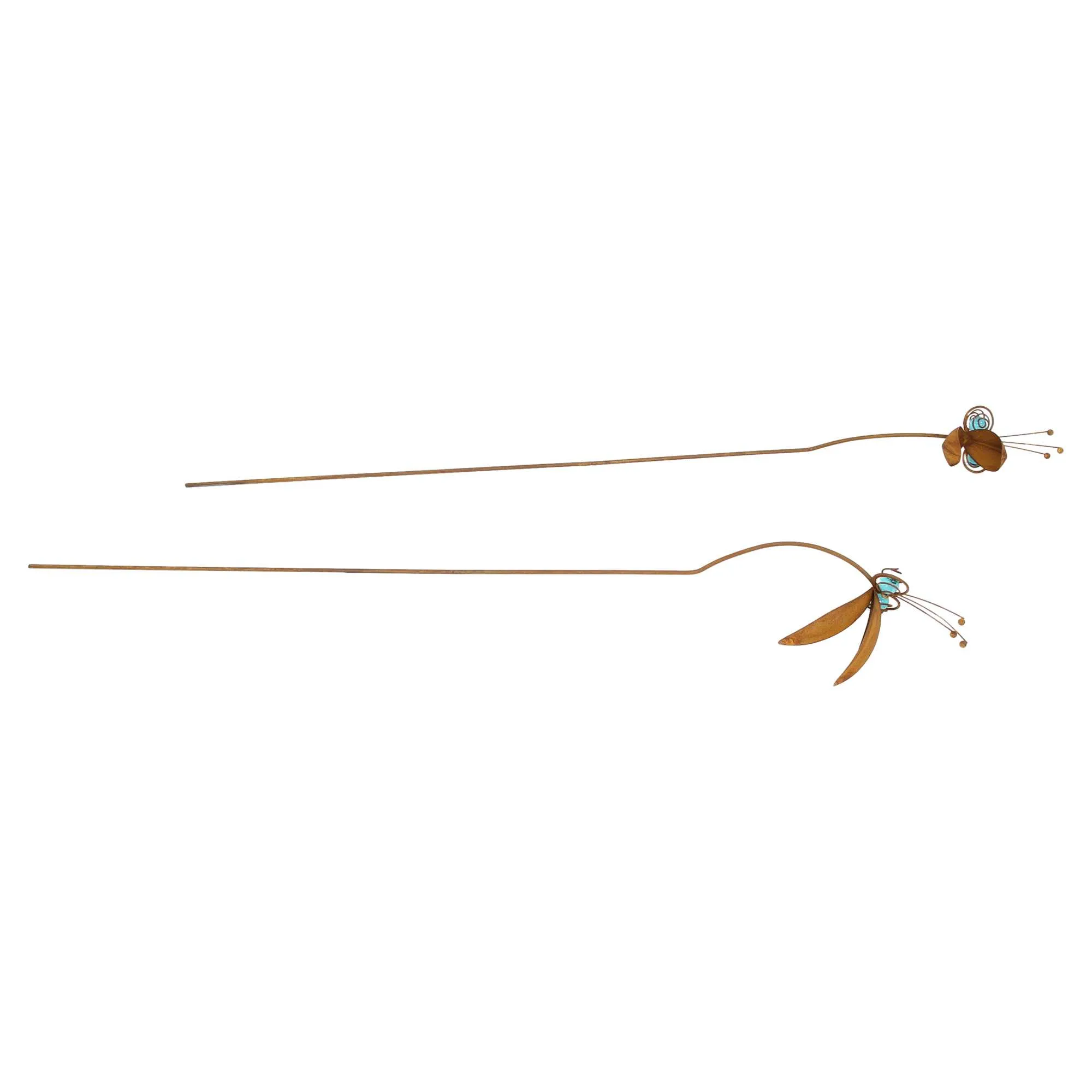 Gartenstecker "Vogelplausch", 2er Set  im Frank Flechtwaren Online Shop für Rostdeko für Ihren Garten kaufen
