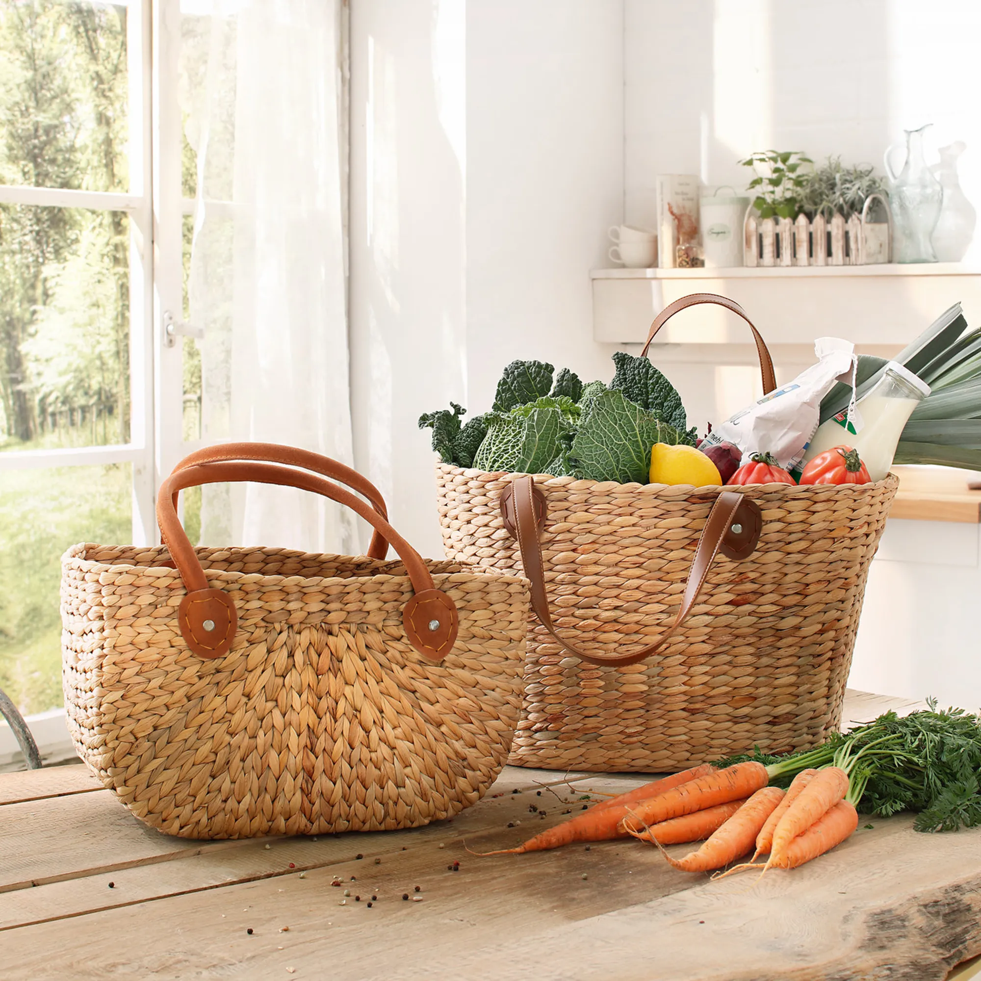 Einkaufstasche "Naturoptik"  im Frank Flechtwaren Online Shop kaufen