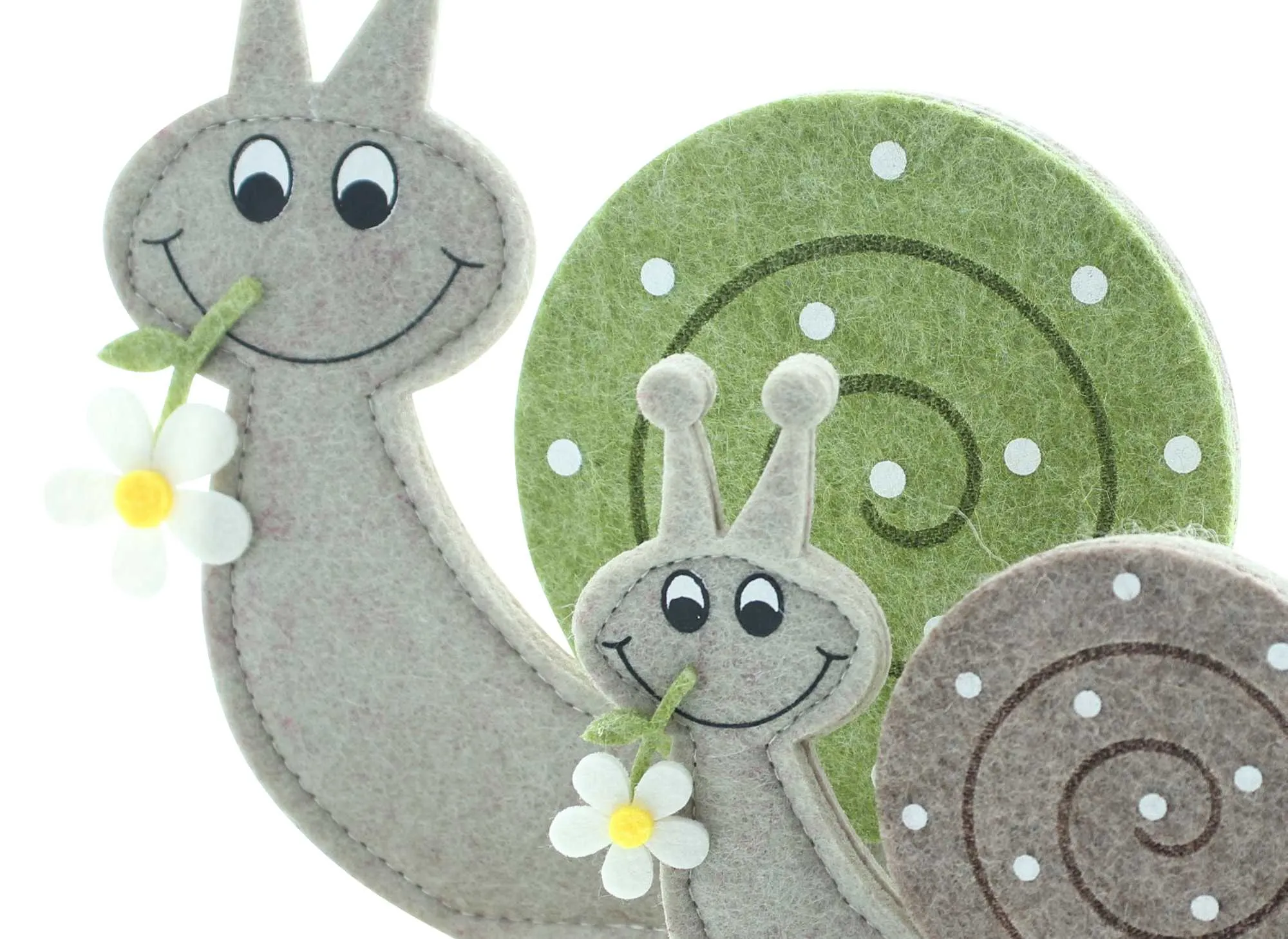 Schnecke "Lovely", 2er Set  im Frank Flechtwaren Online Shop für Dekofiguren kaufen
