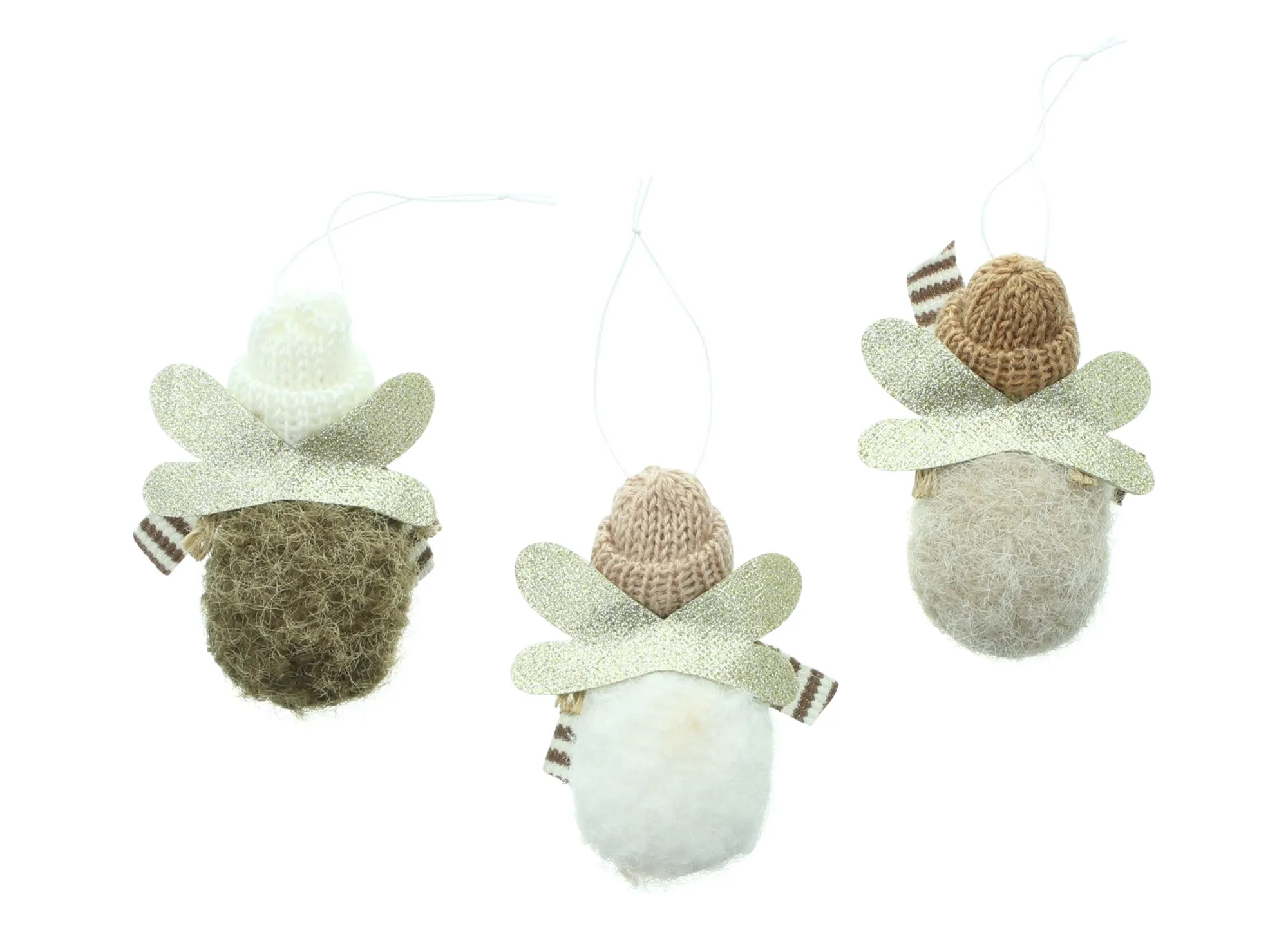 Deko-Hänger "Engel mit Herz", 3er Set  im Frank Flechtwaren Online Shop für Christbaumhänger kaufen