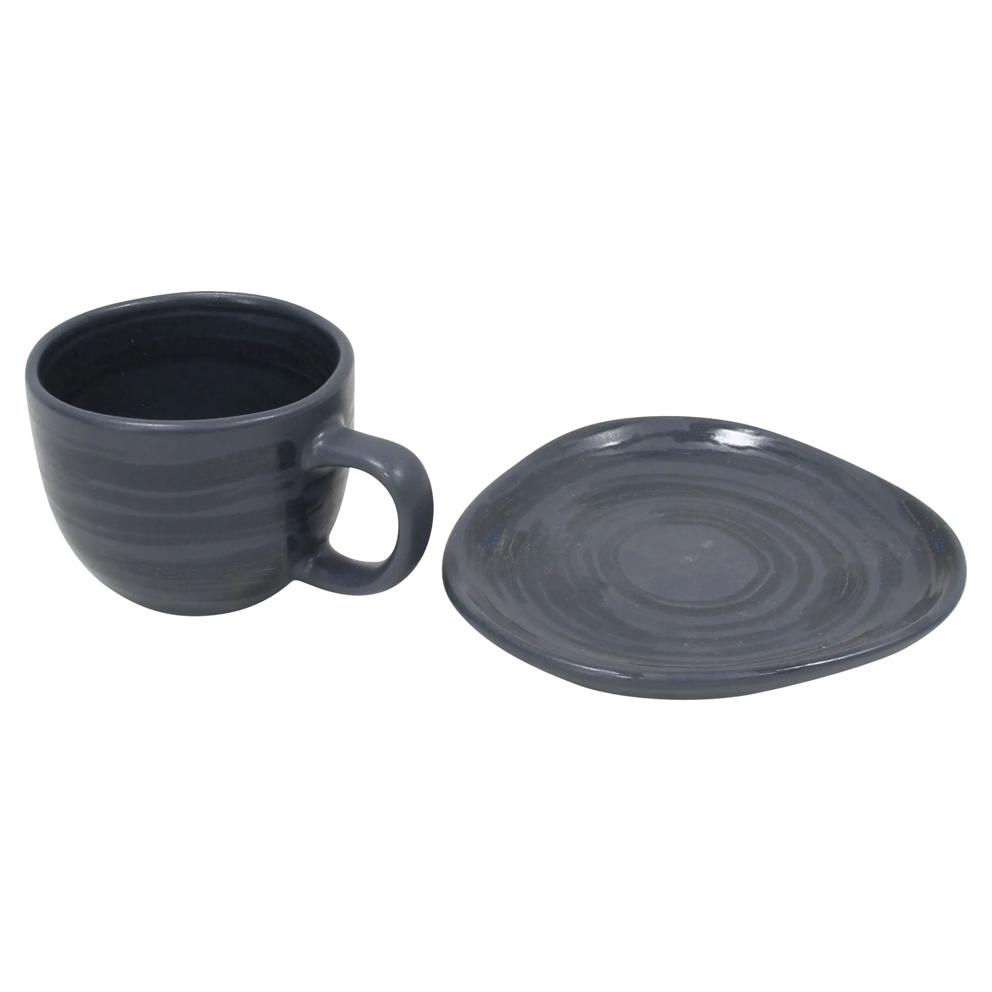 Espressotasse mit Unterteller "Circle", 2tlg.  im Frank Flechtwaren Online Shop für Tischlein deck dich kaufen
