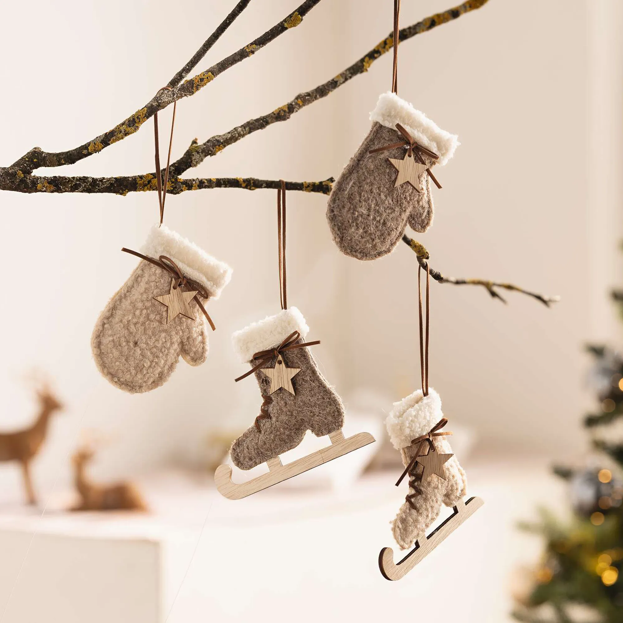 Hänger "Winterzeit", 4er Set  im Frank Flechtwaren Online Shop kaufen