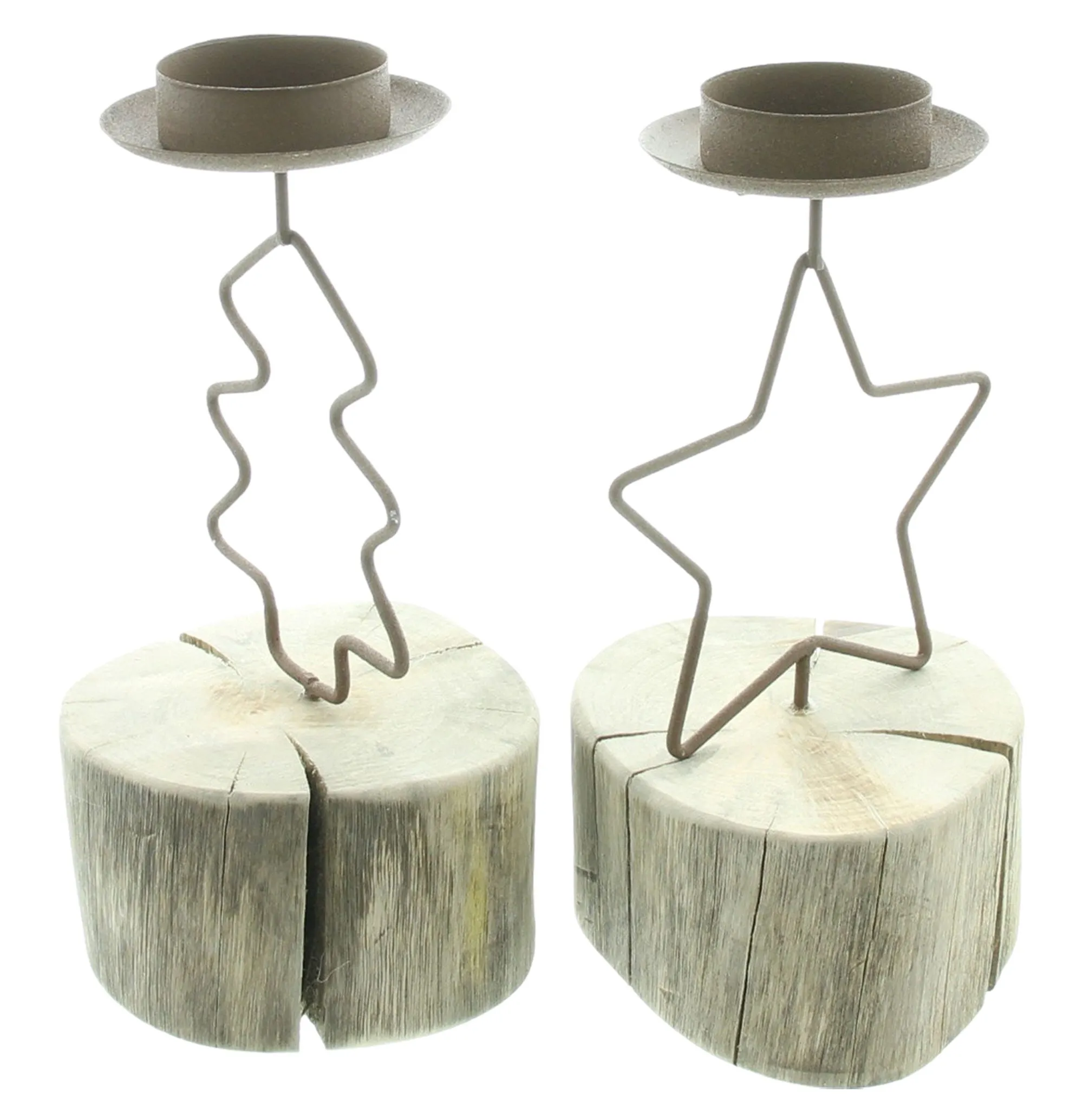 Teelichthalter "Weihnachtszeit", 2er Set  im Frank Flechtwaren Online Shop für Nordischer Winter kaufen