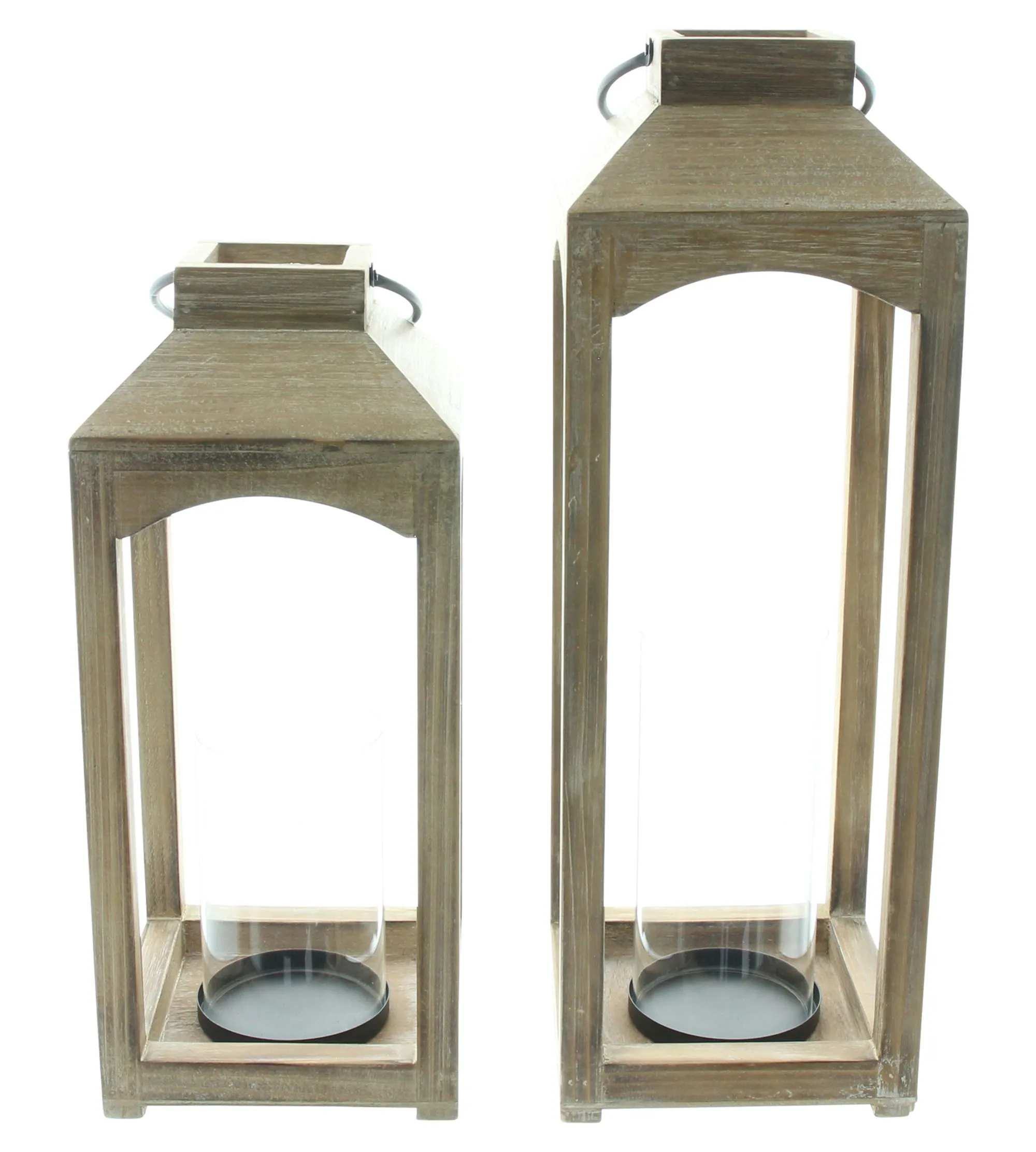 Laterne "Wood", 2er Set  im Frank Flechtwaren Online Shop kaufen