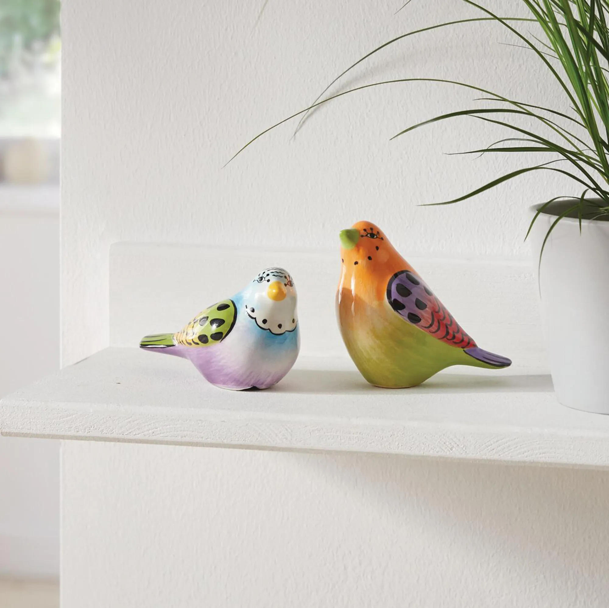 Vogel "Fröhliches Gezwitscher", 2er Set  im Frank Flechtwaren Online Shop kaufen