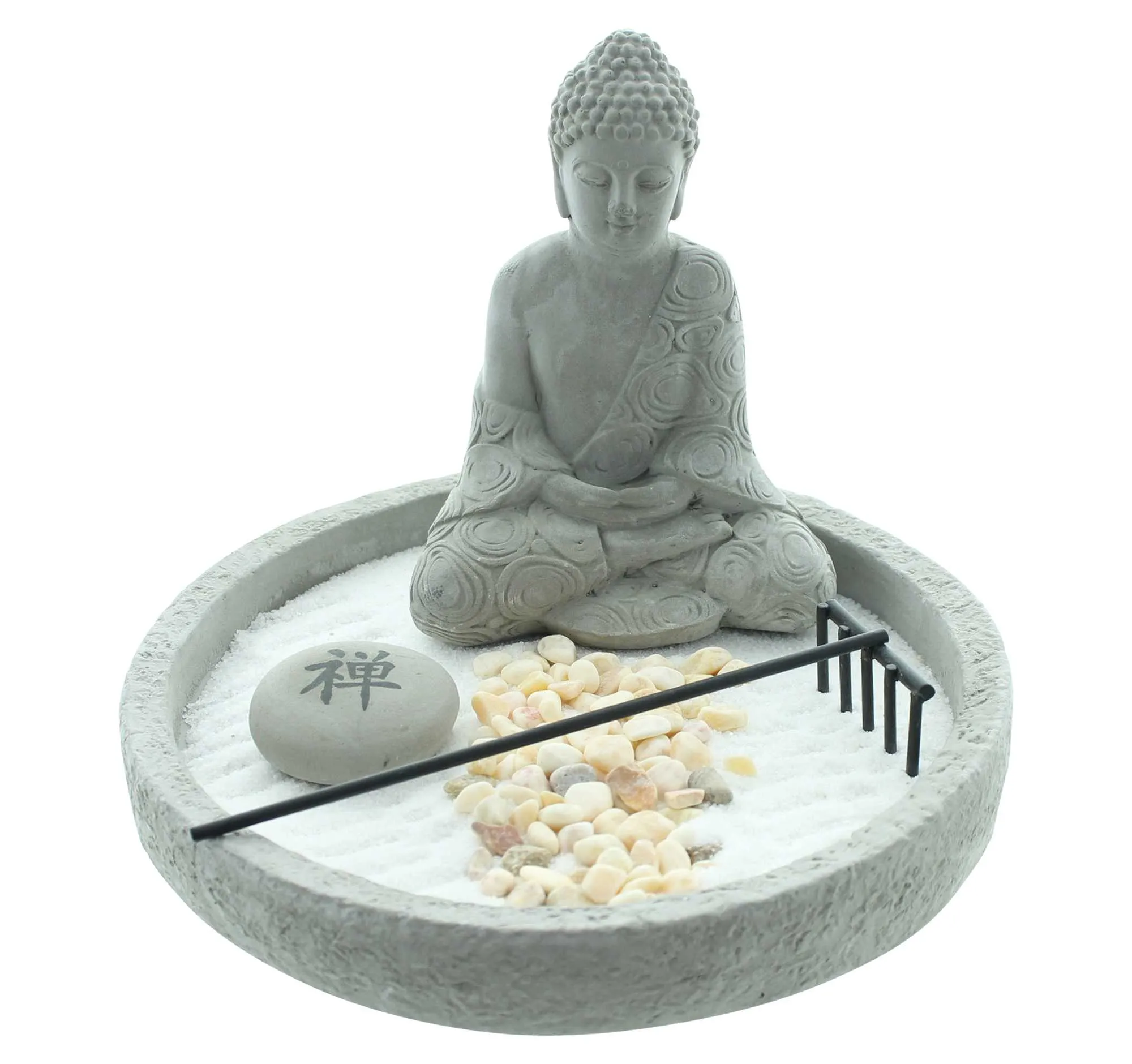 Buddha "Zen-Garten"  im Frank Flechtwaren Online Shop für Dekofiguren kaufen