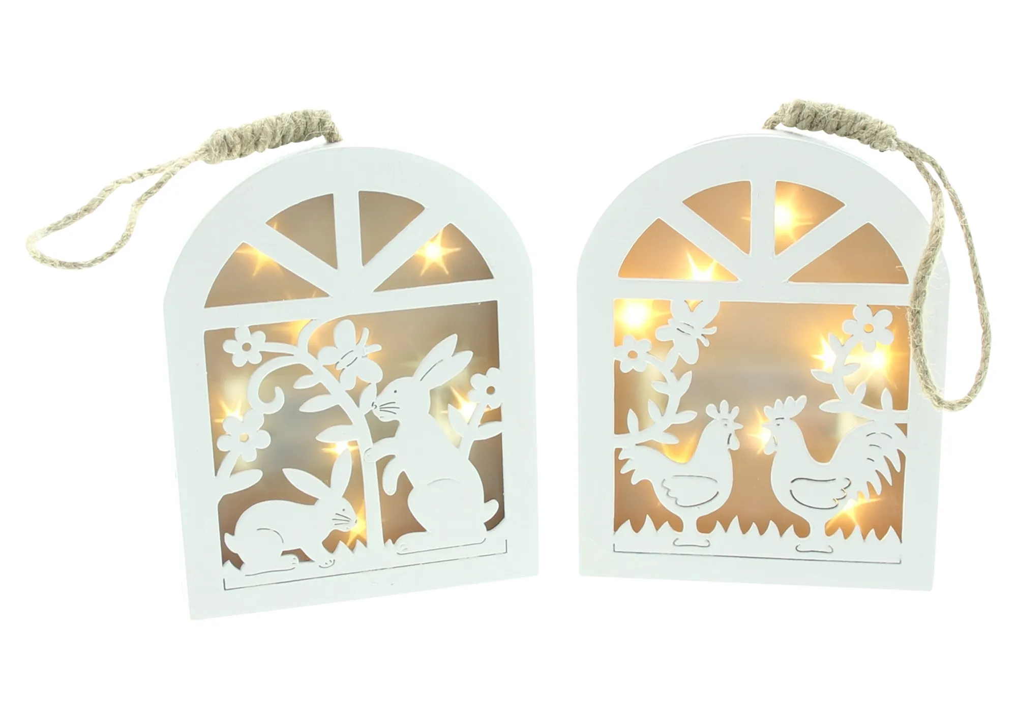 LED-Hänger "Frühling", 2er Set  im Frank Flechtwaren Online Shop für Österliche Dekohänger kaufen