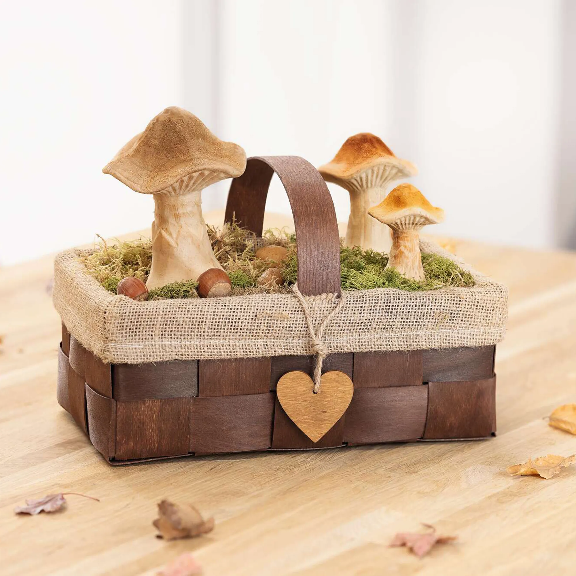 Bügelkorb "Herzchen"  im Frank Flechtwaren Online Shop für Landhaus-Flair kaufen