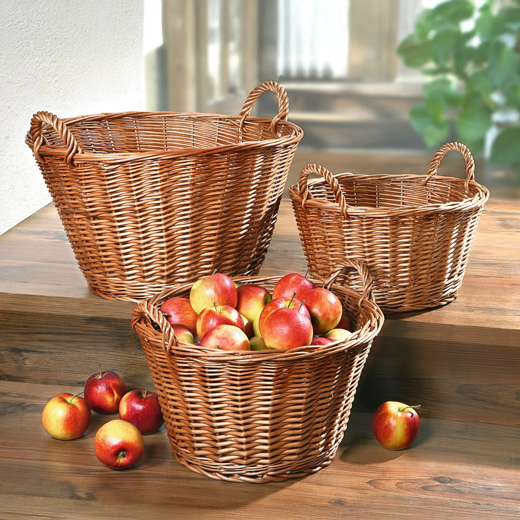 Füllkorb "Natur", mittel  im Frank Flechtwaren Online Shop kaufen