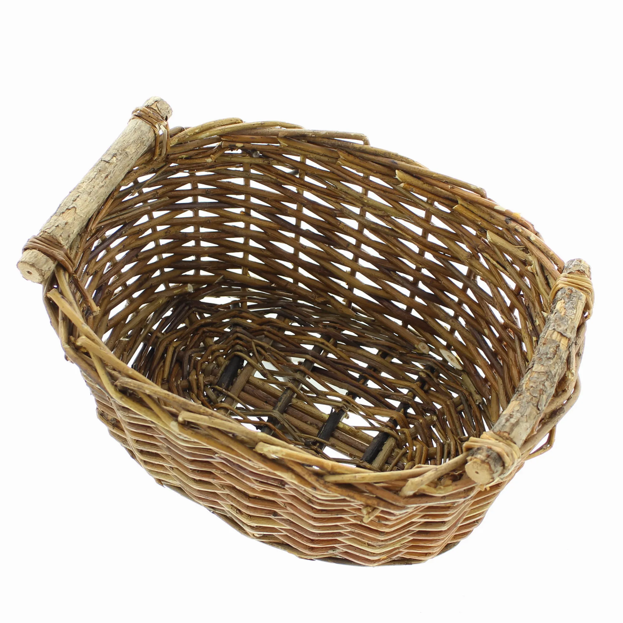 Füllkorb "Holzgriff", groß  im Frank Flechtwaren Online Shop für Füllkörbe &amp; Universalkörbe kaufen
