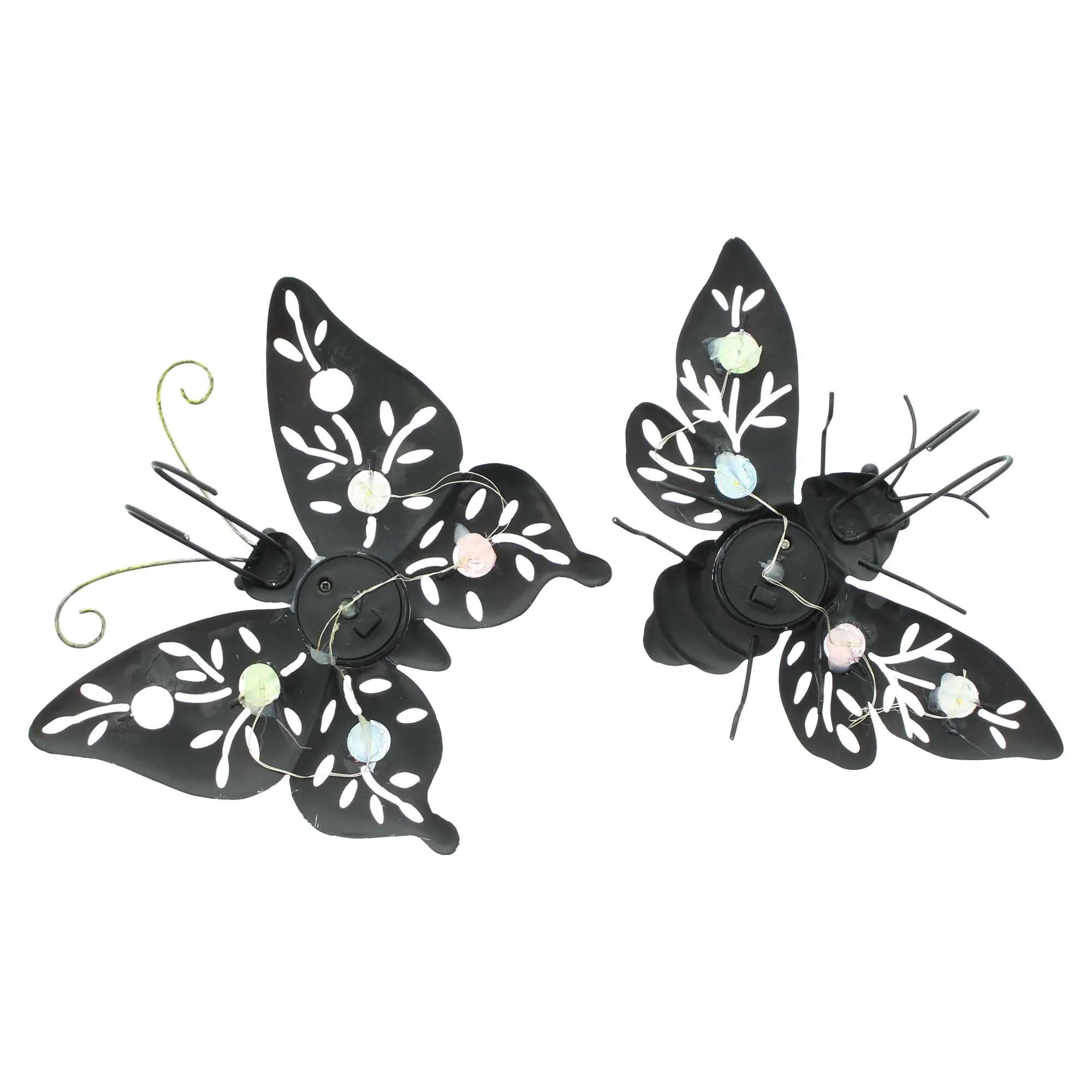 Solar-Deko "Butterfly &amp; Beetle", 2er Set  im Frank Flechtwaren Online Shop für LED-Dekoobjekte kaufen