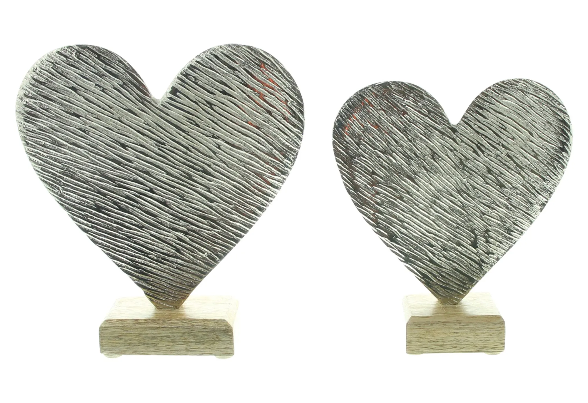 Herz "Silber", 2er Set  im Frank Flechtwaren Online Shop kaufen