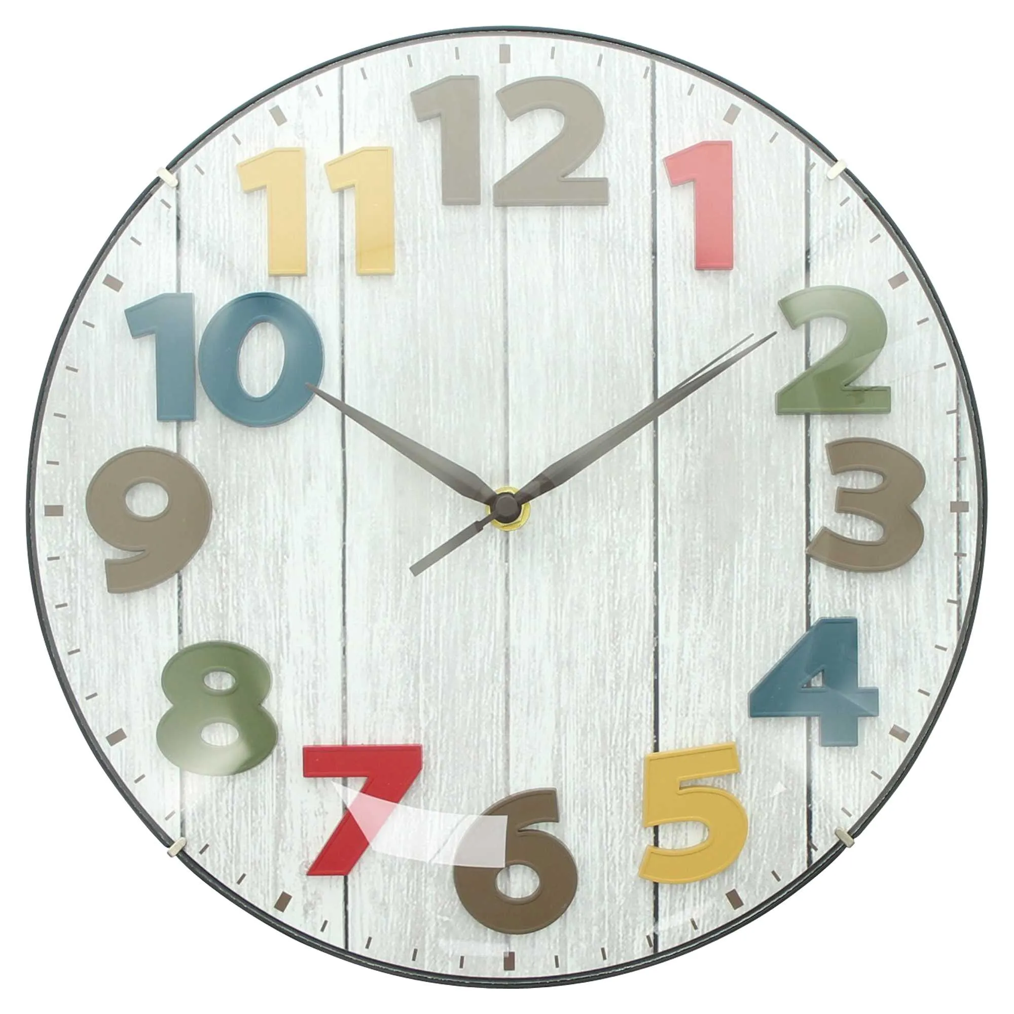 Wanduhr "Colorful"  im Frank Flechtwaren Online Shop für Geschenke-Tipps kaufen