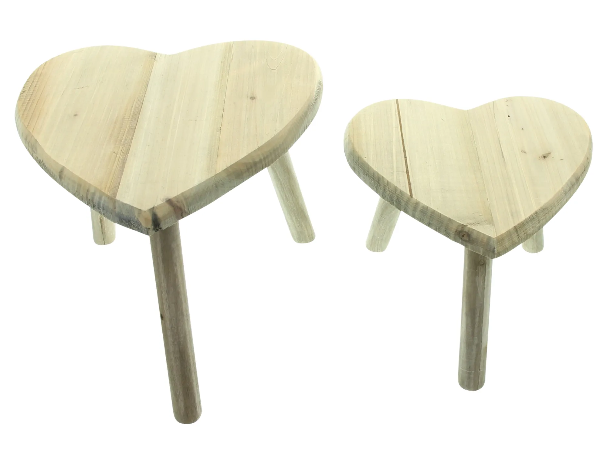 Hocker "Herz", 2er Set  im Frank Flechtwaren Online Shop für Hüttengaudi kaufen