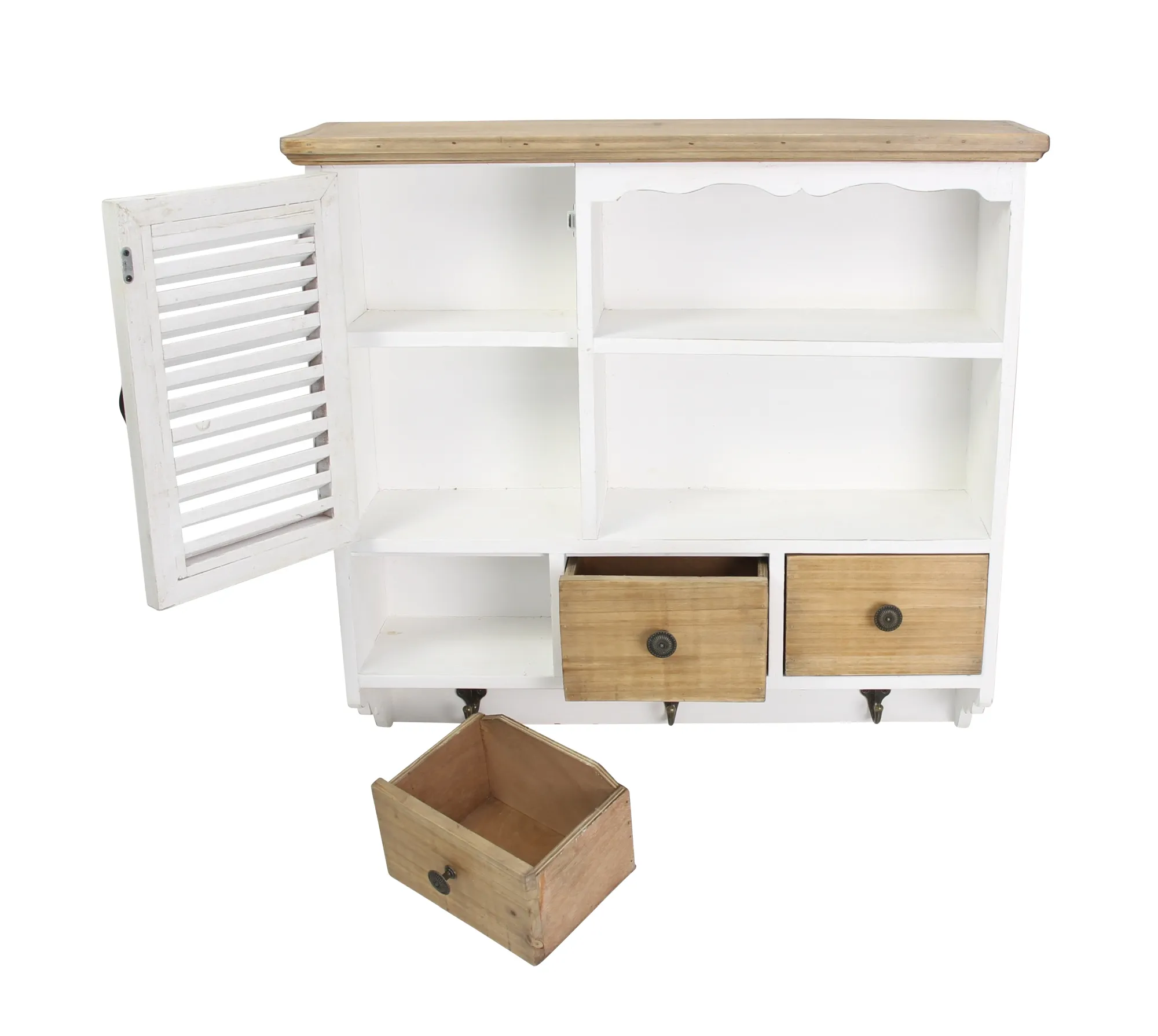 Hängeschrank "White Cottage"  im Frank Flechtwaren Online Shop für Landhaus-Flair kaufen