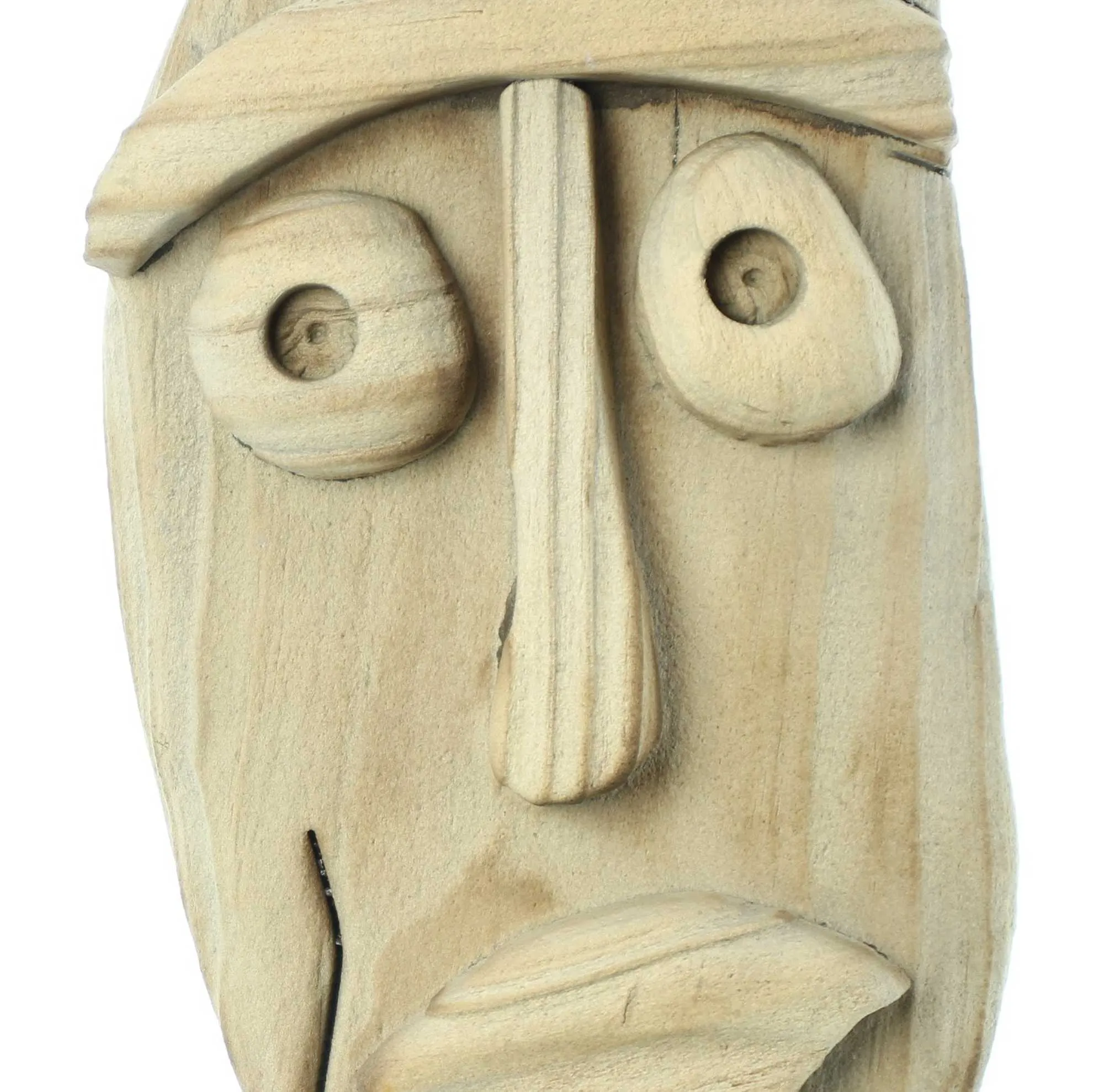 Holzdeko "Gesicht"  im Frank Flechtwaren Online Shop für Deko- und Wohnaccessoires kaufen