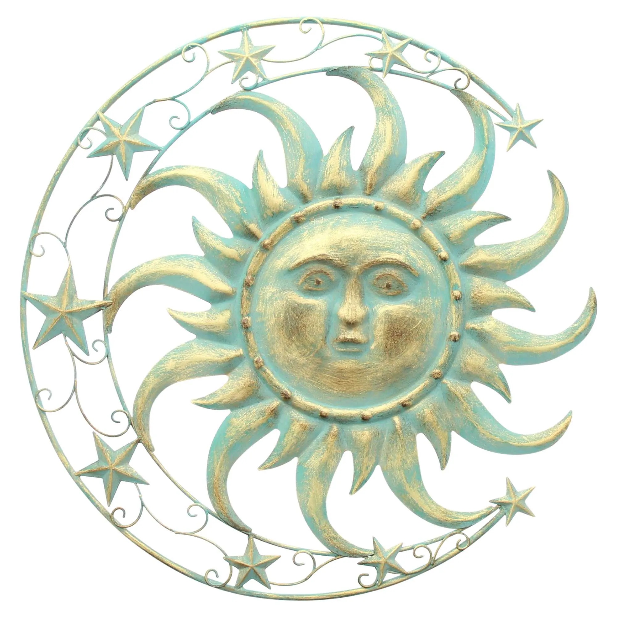 Wanddeko "Sonne, Mond &amp; Sterne"  im Frank Flechtwaren Online Shop für Wanddeko kaufen
