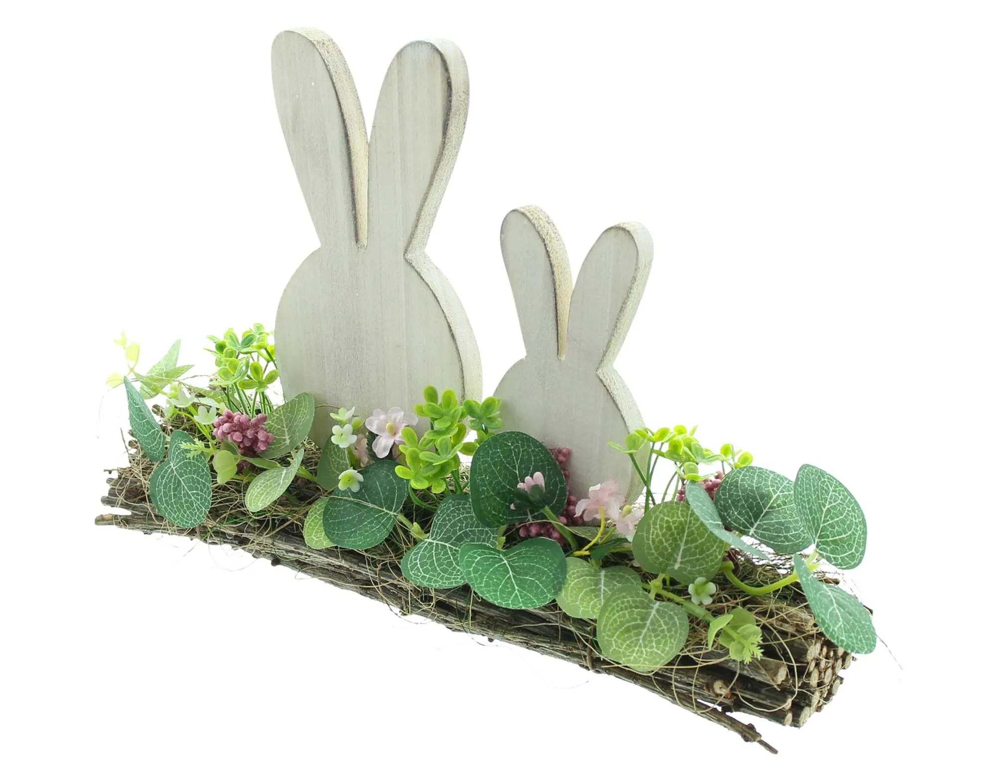 Osterdeko "Hasenpaar"  im Frank Flechtwaren Online Shop für Hasen &amp; Co kaufen